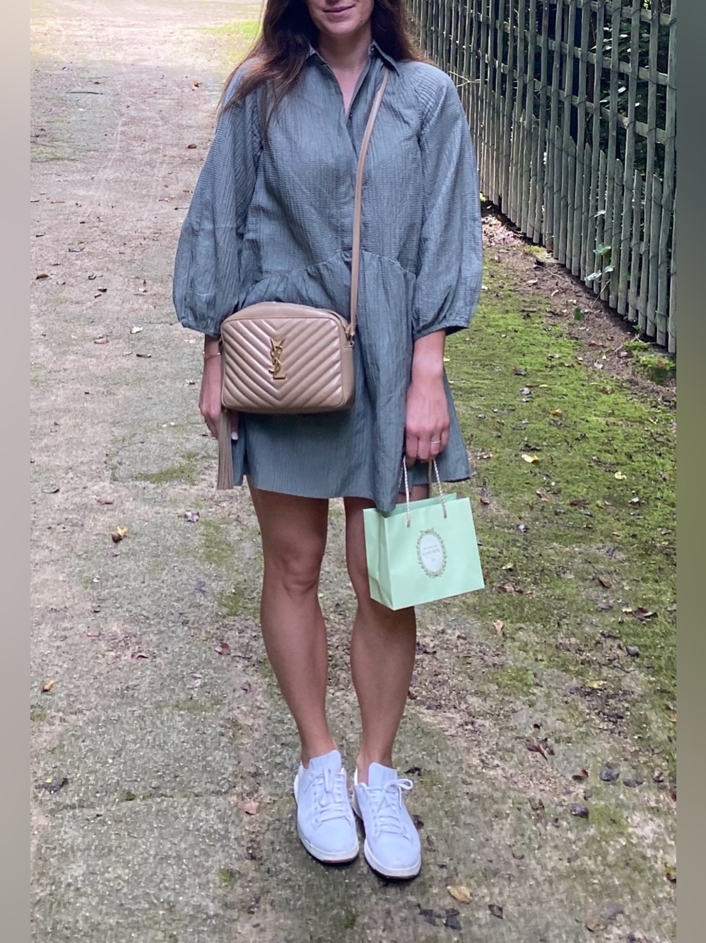 Club Monaco Olive Button-Front Tunic